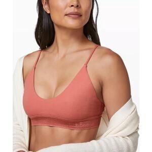 Lululemon Ever Essentials Bralette Womens Large Clsc Coral Pink